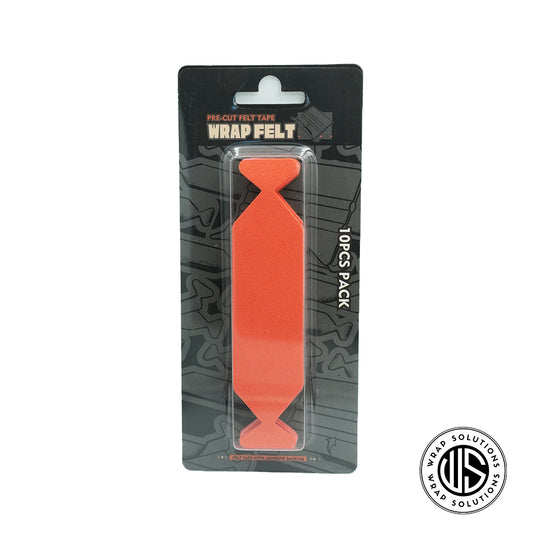 Orange soft suede felt 10pcs set