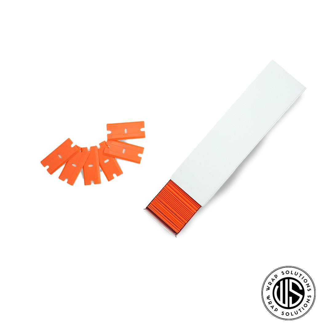 Double edge plastic razor blades Orange Color 100pcs/box